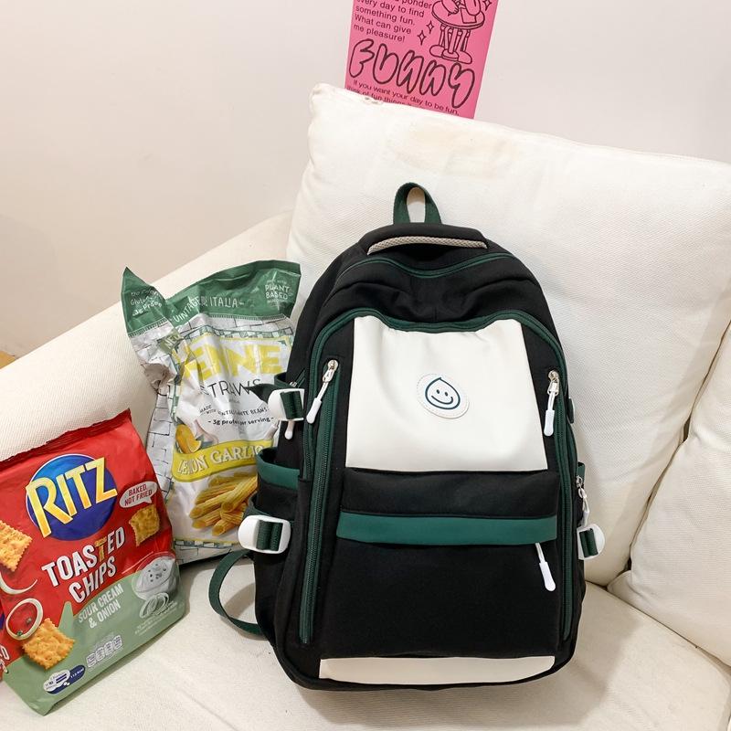 Schoolbag Backpack 1011 New Fashion Student School Bag Japanese Ins Simple Korean Version Junior High School Student College Backpack