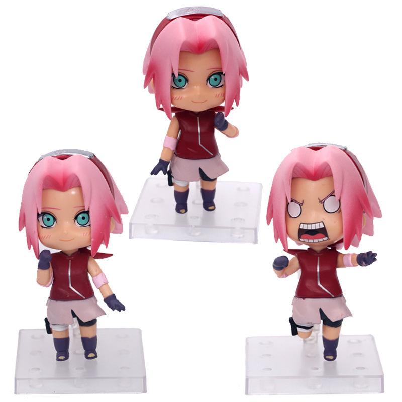 11cm 3Pcs/Set Naruto Anime Action Figure Uchiha Itachi Kakashi Cartoon Toys Akatsuki Collectible Ornament For Adults Gift Poseable Articulated Scale