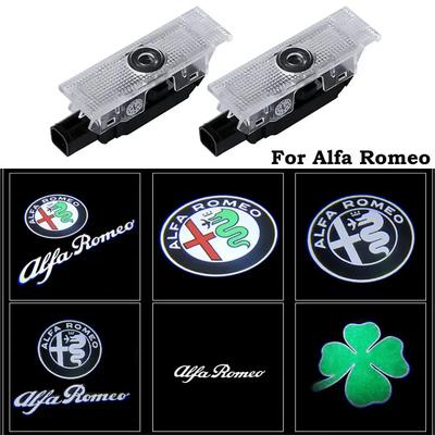 2PC for LED Car Gate Welcome Light Giulia Giulietta Mito Stelvio Brera 147 156 159 Car Style