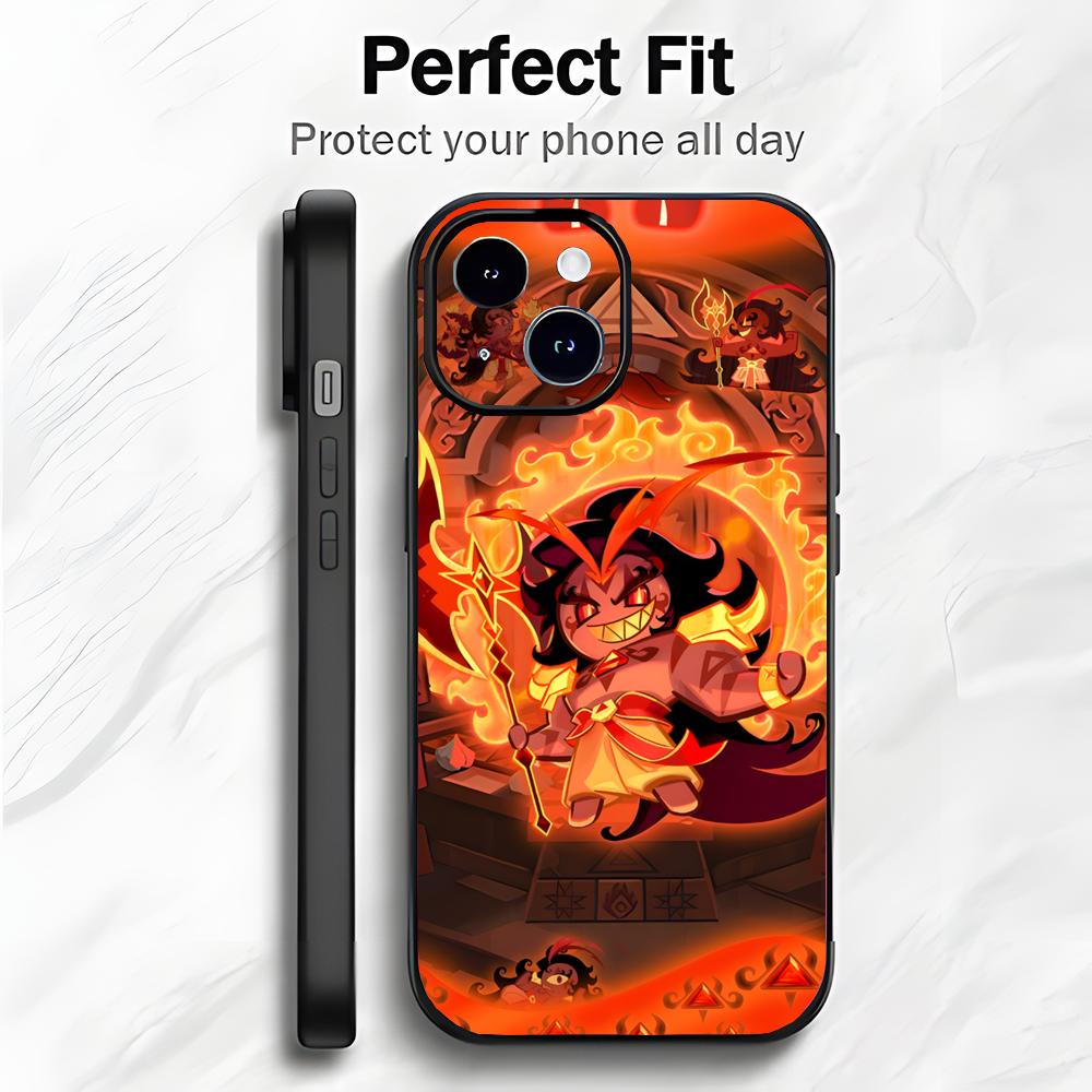 Cute Fun Mobile Game C-Cookie Run Kingdom Phone Case Phone Case Soft Packaging Lightweight For iPhone17 16 15 14 13ProMax
