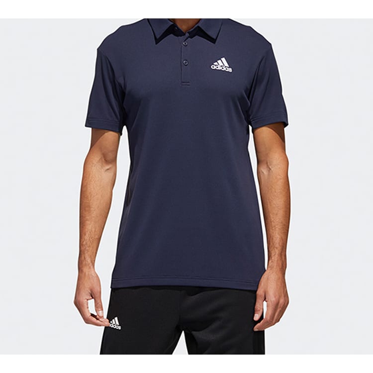 Adidas Polo Shirts Men's Blue Polo Collar Moderate Straight Fit FS3777