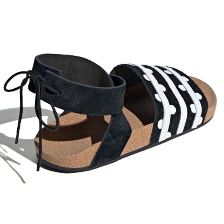 Adidas Originals Adilette Ankle Wrap 'Black White' Women's EF5630