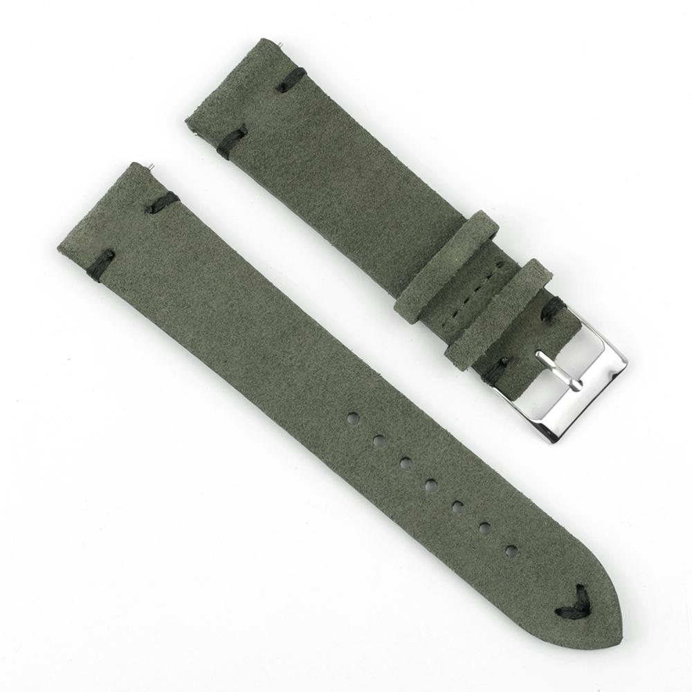 High Quality Vintage Suede Leather Watch Straps Blue Watch Bands Replacement Strap for Watch Accessories 18mm 20mm 22mm 24mm