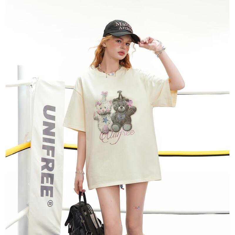 

UNIFREE Dopamine American Casual Short-Sleeve T-Shirt L