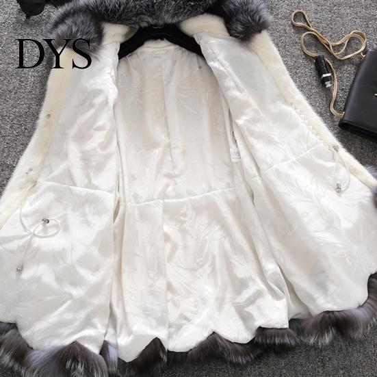 Jacket Overcoat Mid-length Hooded Design Faux Fur Women Outwear Coat for Winter Clothing