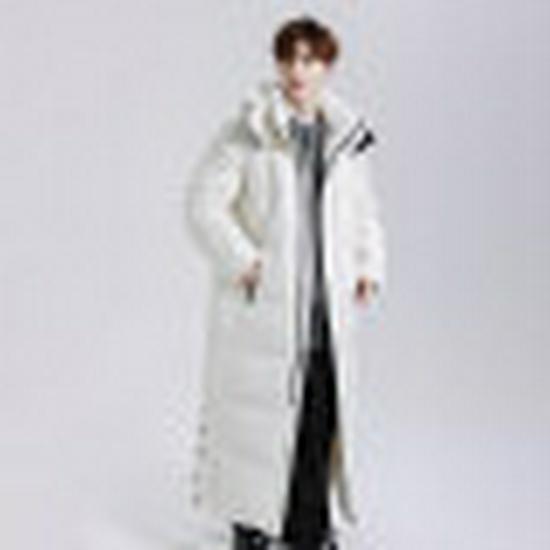 Unisex Long Goose Down Jacket Floor-Length Ultra-Warm Coat