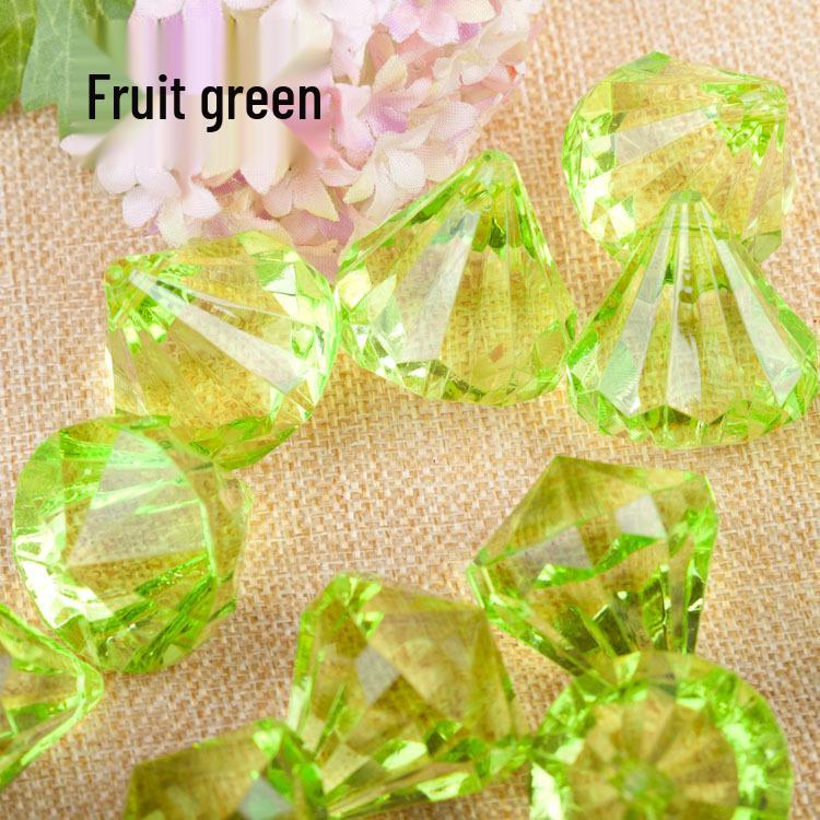 Diamond Clear Acrylic White Pendant DIY Beaded Curtain - Imitation Crystal Water Drop Beads