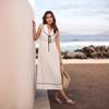 Summer New Slim-fit Long Dress, European and American Style Fashion Sleeveless Sailor Collar Temperament Dress, Exquisite In Early Summer