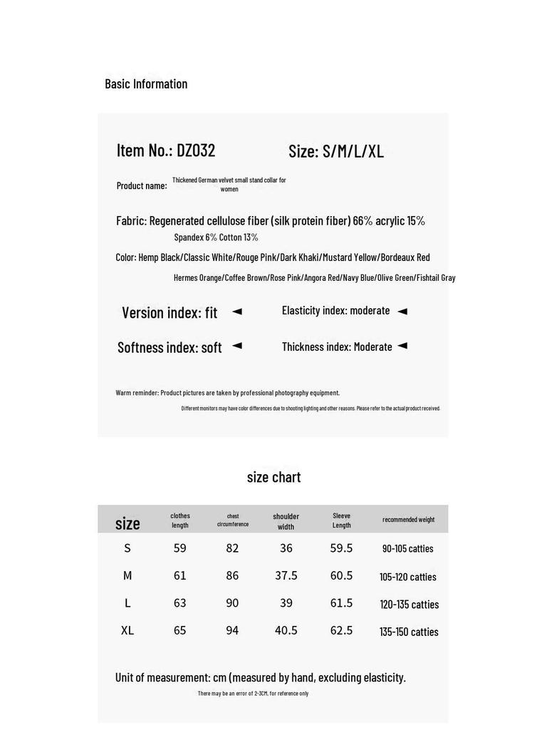 Haut d'automne/hiver en velours à col montant et manches longues, coupe slim pour femme