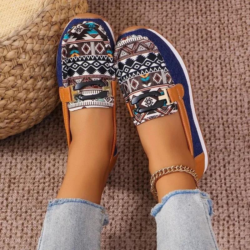 New Set Foot Canvas Loafers Women's All Flat Casual Shoes Cloth Shoes Large Size Women's Flats Shoe Sneakers