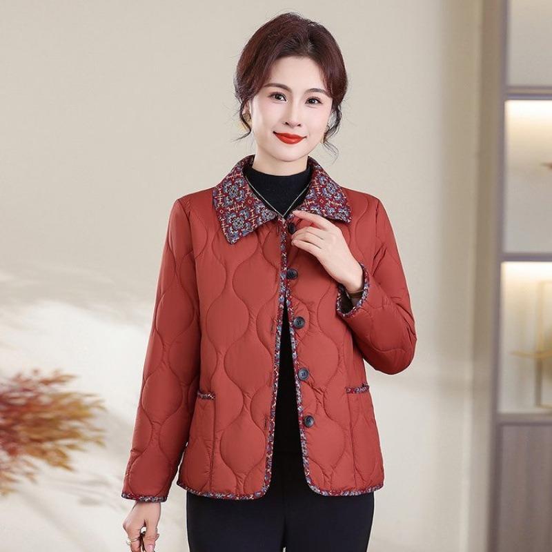 Lapel small cotton-padded clothes, versatile autumn and winter women's clothing, add thickened short coat