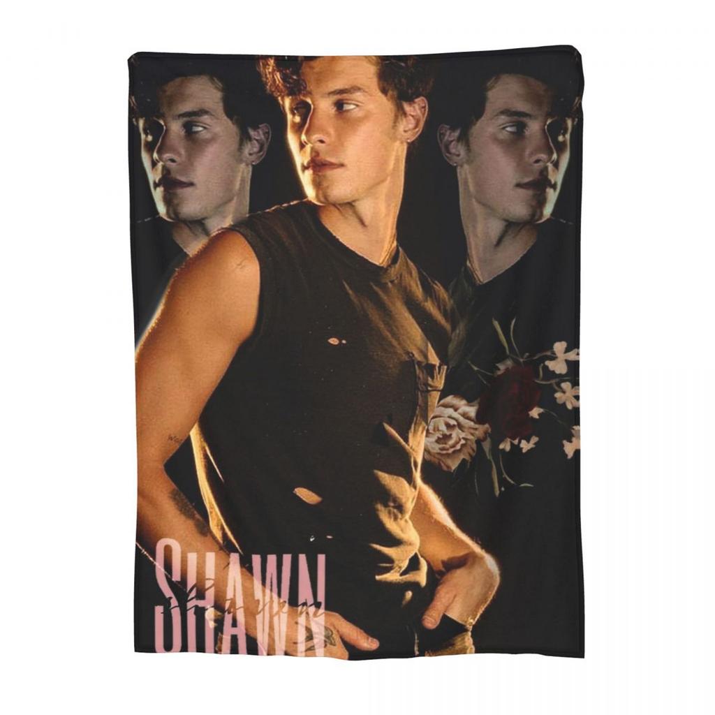 S-Shawn Mendes Musician  Blanket Flannel Sofa Throw Blanket Warm for Home Bedroom Travel Throws Bedspread Quilt