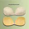 Cubren pezones de encaje de silicona: Sujetador Invisible Push-Up sin Tirantes para Vestidos de Novia.
