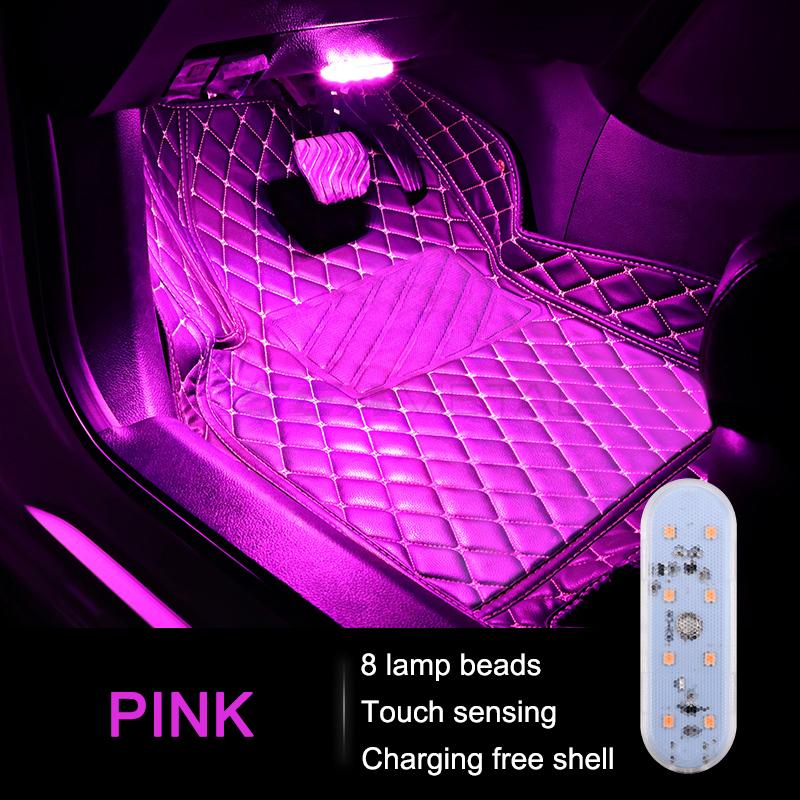 SEAMETAL Mini Touch Light for Car USB Rechargeable Led Light Magnetic Reading Lamp for Car Floor Trunk Hood