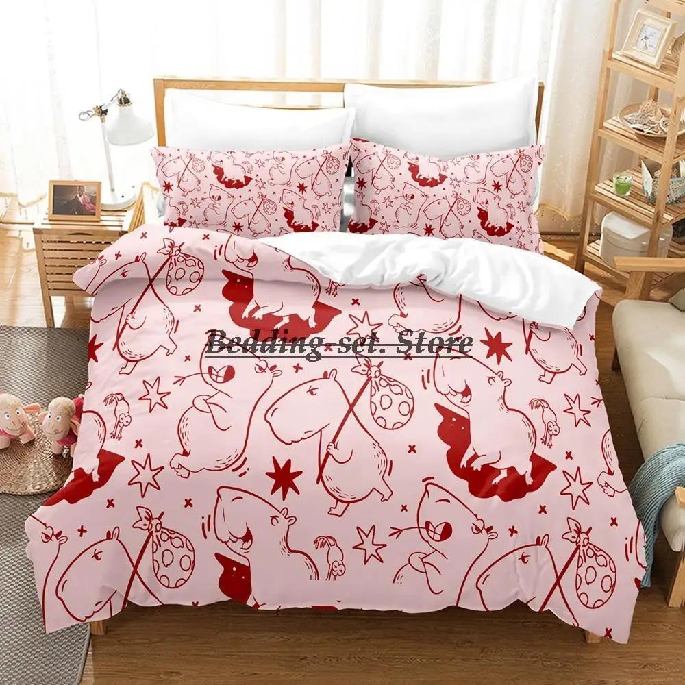 

Комплект постельного белья Kawaii Capybaras Single Twin Full Queen King Size Aldult Kid Bedroom Duvetcover Sets 3D Anime Bed Sheet Set 70x133cm 2pcs