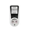 LCD Digital Display Electrical Energy Monitor Socket Backlight Watt Meter Socket EU Plug Real-Time Wattage Voltage AMP Meter