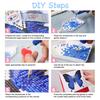 2026 Rhinestone Painting Desk Calendar DIY Handmade Butterfly Constellation Rhinestone Art Drawing Standing Flip Calendar Decoration