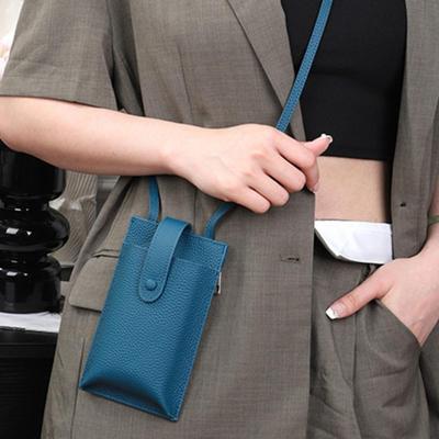 Neue Damenhandtasche Damen Umhängetasche Handytasche Damen Schräg über den Körper getragene Tasche Echte Leder Handytasche