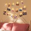 LED Light String with Clip Can Hang Small Card Postcard, New Year, Christmas Anniversary, Picture Decoration, Studio Wall Light String