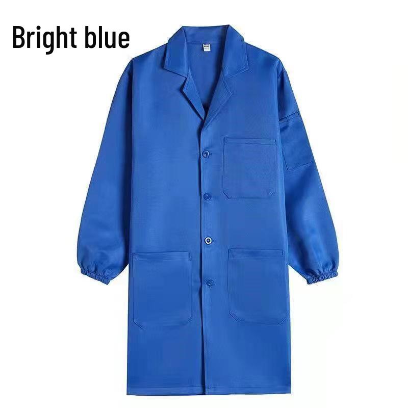 Unisex Dustproof Mechanic's Long Sleeve Work Coat - Wear & Dirt Resistant for Labor Protection