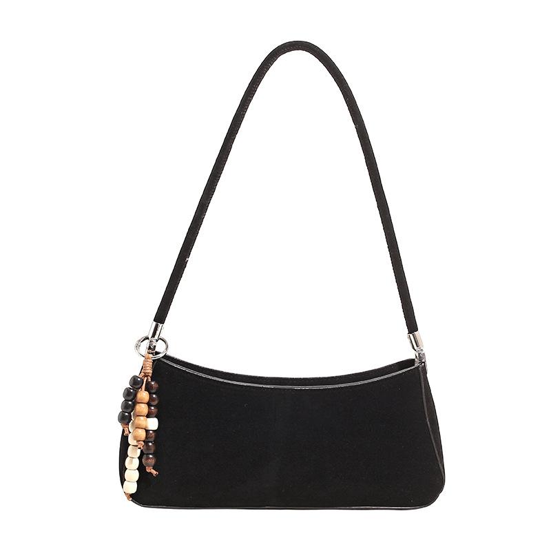 Premium suede bag women's soft leather underarm bag fashionable niche design new simple and fashionable shoulder bag