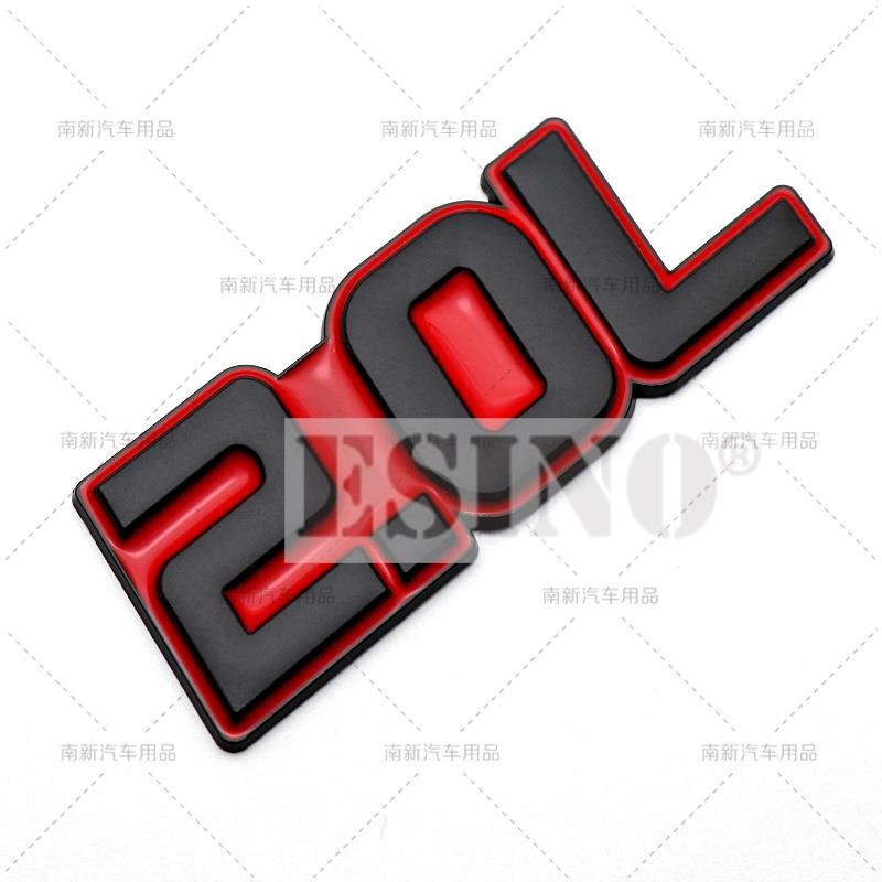 

Car Styling 3D Metal Chrome Zinc Alloy Adhensive Emblem 2.0L 2.2L 2.3L 2.4L 2.5L 2.8L Body Trunk Fender Badge Accessory