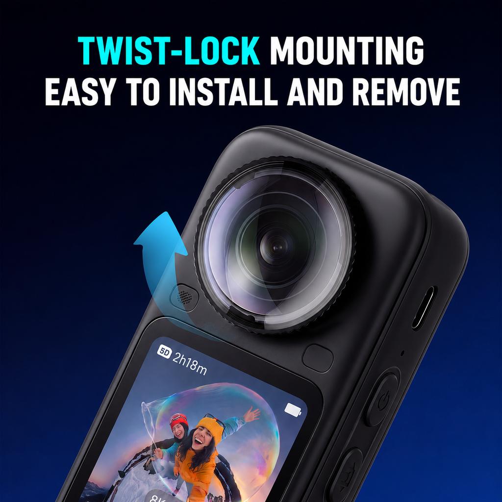 Lens Guards for Insta161 X6 Camera Fouling Anti-Scratch Protector Cover Rotating Protective PC Len Protective Accessories