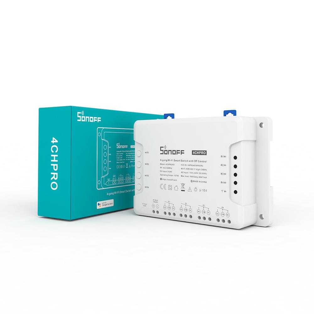 Sonoff 4CH R3/4CHPROR3 Smart WiFi Switch with Independent Remote Control and Timer