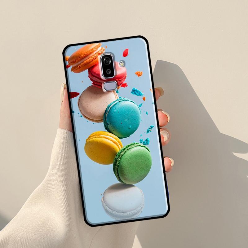 Macarons Cake Dessert Cute Case For Samsung Galaxy J3 J5 J7 2017 A3 A5 J1 2016 J4 J6 Plus A6 A7 A8 A9 J8 2018 Coque