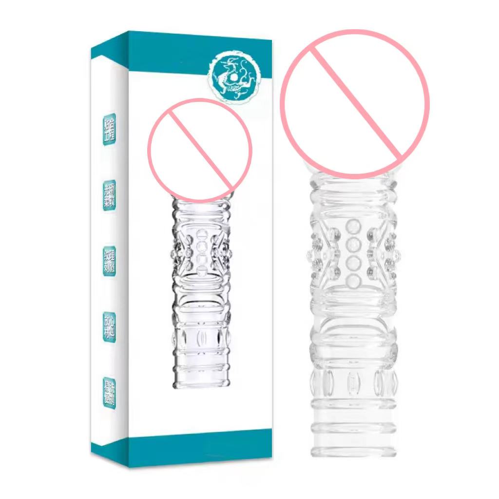 Silicone Crystal Condom Sleeve Silicone for Men Realistic Crystal Silicone Dotted Condom Foren Sex Condom Silicon Sex Toys
