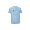 Under Armour Dopamine Print Simple Logo Sports Striped Crew Neck Short Sleeve T-Shirt Unisex Tops Blue 24500510-465