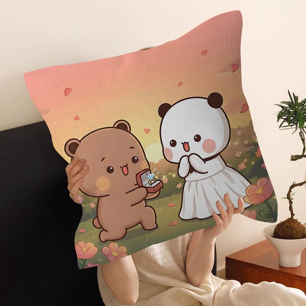 Anime Cute Dudu Bubu Pillow Cushion Cover Pillowcase Living Room Sofa Home Decor