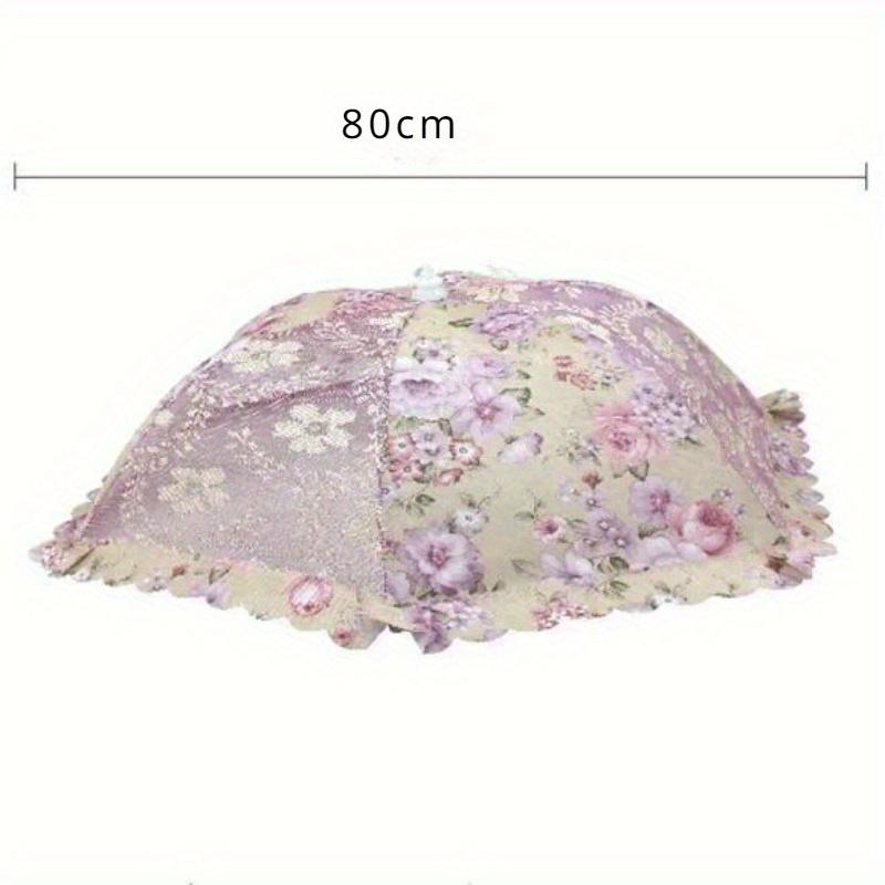 Dustproof Mesh Table Cover Fly Proof Stain Proof Table Cover Food Cover Lace Mesh Folding Vegetable Cover 2024