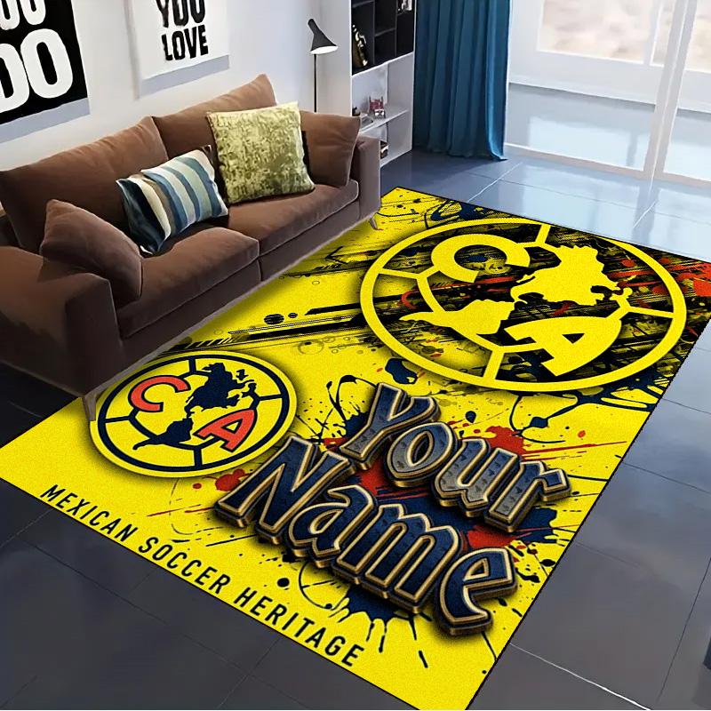 Name Custom Club America Carpet Rug for Living Room Bedroom Home Sofa Decoration,Kids play Non-slip Floor Mat
