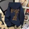 Fleece-Lined Retro Letter Print Unisex Hoodie - Casual Loose Fit for Autumn/Winter
