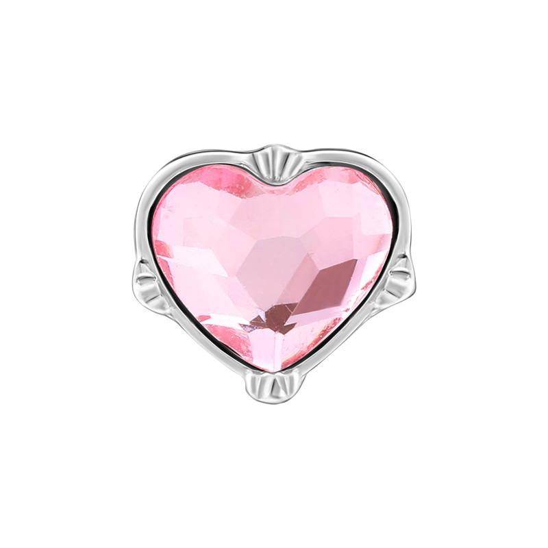 New Fashion Pink Heart Butterfly Starfish Bow 3D Crystal Charm Beads Accessories DIY Making Ring Necklace Bracelet Shiny Jewelry