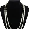 Fashion Faux Pearl Long Necklace 140cm Long Faux Pearl Wedding Engagement Necklace