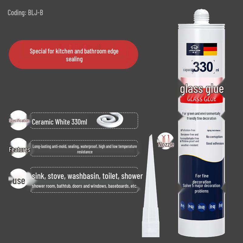 

Водостойкий силиконовый герметик против плесени для кухни и ванной