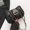 Fashion Plaid Designer Handbags Chain Belt Shoulder Bag Casual Versatile Lock Crossbody Bags For Women Premium