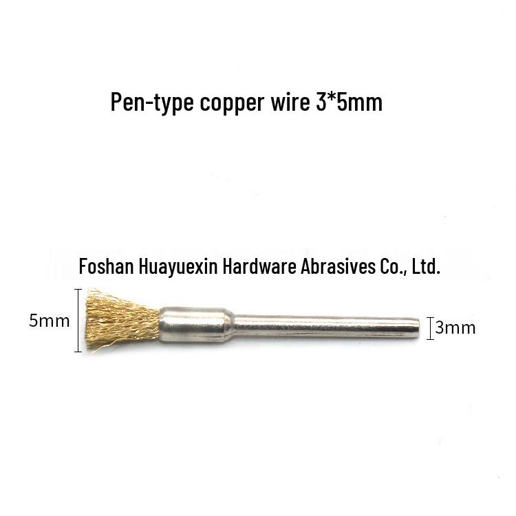 6x25 Steel Wire Brush for Rust Removal, Deburring, Grinding & Polishing
