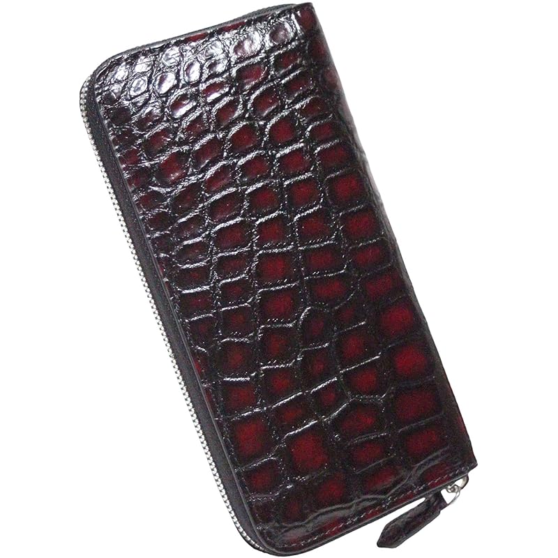 

[Berkut] brown crocodile long wallet men s ladies genuine crocodile long wallet genuine leather Genuine leather leather crocodile crocodile leather