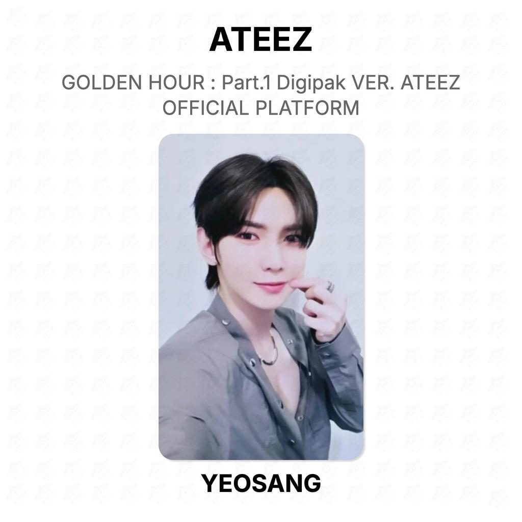 ATEEZ GOLDEN HOUR : Part.1 Digipak VER. ATEEZ OFFICIAL PLATFORM Official Photocard