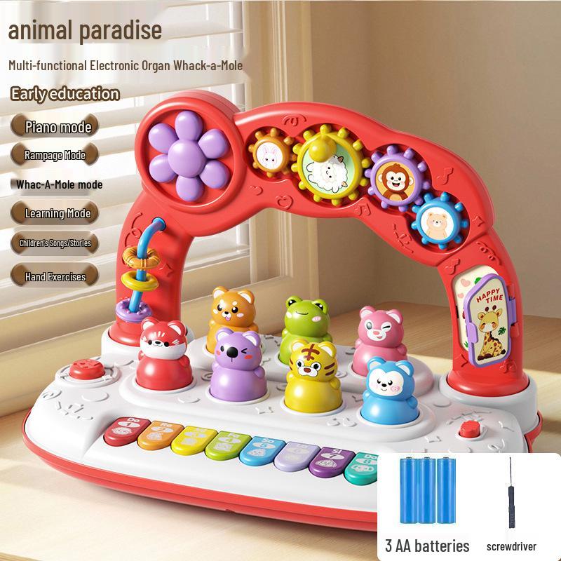 Téléphone et Piano Jouet Multifonctionnels pour Enfants avec Lumières et Musique pour l'Éducation Précoce