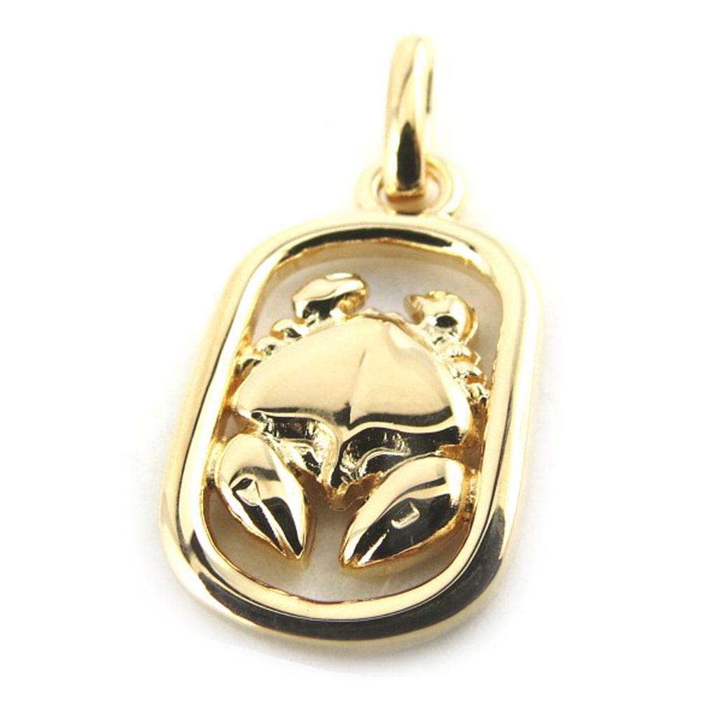 Altesse [N1836] - Gold Plated 'Cancer' Pendant