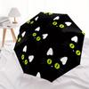 1pc Black Cat Pattern Automatic Open, Sturdy Iron Frame, Compact Folding Design, All-Season Portable Umbrella for Women & Men, Outdoor Umbre