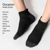 AOTOLK 6/12 Paar Baumwolle Herren- und Damensocken Sport Einfarbig Herren Kurze Socke Radfahren Atmungsaktiv Knöchel Sommer Laufsocken