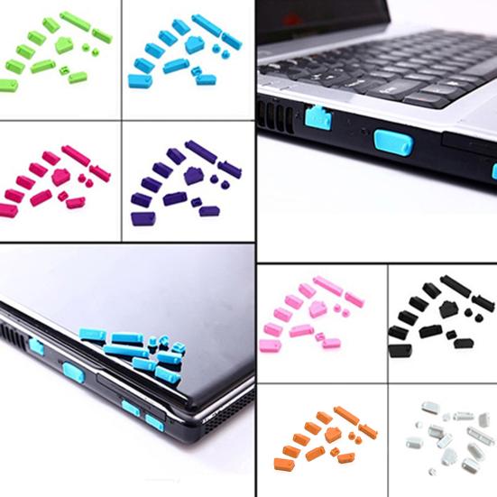 13 Stück/Set Universal Laptop Anti-Staub Anschlüsse Notebook Silikon Abdeckung Stecker Kappe
