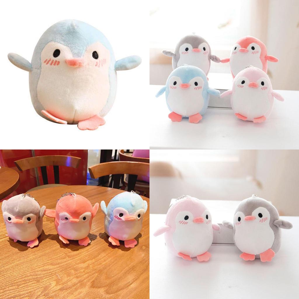 Cute Penguin Plush Toy Pendant For Children's Backpacks And Suitcases 12cm Blue