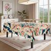 Boho Floral Pattern Rectangle Table Cloth for Table Decor Holiday Party Waterproof Reusable Tablecloth for Table Kitchen Dining