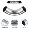 A ABSOPRO Bend Elbow Pipe Tube DIY Exhaust Tracheal Intercooler Intake Tube for Car